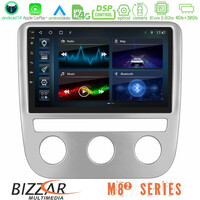 Bizzar m8² Series 8core Android14 4+32gb  vw Scirocco 2008-2014 Navigation Multimedia Tablet 9" με Carplay & Android Auto u-m82-Vw0084