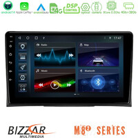 Bizzar m8² Series 8core Android14 4+32gb  vw Transporter 2003-2015 Navigation Multimedia Tablet 9" με Carplay & Android Auto u-m82-Vw0497