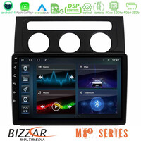 Bizzar m8² Series 8core Android14 4+32gb     vw Touran 2003-2011 Navigation Multimedia Tablet 9"  με Carplay & Android Auto u-m82-Vw1001