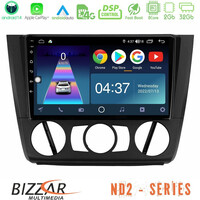Bizzar nd2 Series 8core Android14 2+32gb  bmw 1series  E81/e82/e87/e88 (Manual A/c) Navigation Multimedia Tablet 9" με Carplay & Android Auto u-nd2-Bm1011