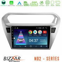 Bizzar nd2 Series 8core Android14 2+32gb  Citroën c-Elysée / Peugeot 301 Navigation Multimedia Tablet 9" με Carplay & Android Auto u-nd2-Ct0070