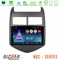 Bizzar nd2 Series 8core Android14 2+32gb  Chevrolet Aveo 2011-2017 Navigation Multimedia Tablet 9" με Carplay & Android Auto u-nd2-Cv0243