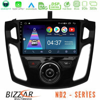Bizzar nd2 Series 8core Android14 2+32gb  Ford Focus 2012-2018 Navigation Multimedia Tablet 9" με Carplay & Android Auto u-nd2-Fd0044