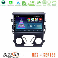 Bizzar nd2 Series 8core Android14 2+32gb  Ford Mondeo 2014-2017 Navigation Multimedia Tablet 9" με Carplay & Android Auto u-nd2-Fd0106