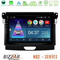 Bizzar nd2 Series 8core Android14 2+32gb  Ford Ranger 2017-2022 Navigation Multimedia Tablet 9" με Carplay & Android Auto u-nd2-Fd0617