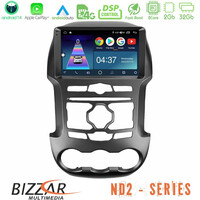 Bizzar nd2 Series 8core Android14 2+32gb  Ford Ranger 2012-2016 Navigation Multimedia Tablet 9" με Carplay & Android Auto u-nd2-Fd0902