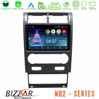 Bizzar nd2 Series 8core Android14 2+32gb  Ford Mondeo 2004-2007 Navigation Multimedia Tablet 9" με Carplay & Android Auto u-nd2-Fd1064