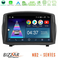 Bizzar nd2 Series 8core Android14 2+32gb  Ford Fiesta 2008-2012 Navigation Multimedia Tablet 9" (Oem Style) με Carplay & Android Auto u-nd2-Fd1451