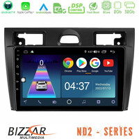Bizzar nd2 Series 8core Android14 2+32gb  Ford Fiesta/fusion Navigation Multimedia Tablet 9" με Carplay & Android Auto u-nd2-Fd990