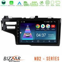 Bizzar nd2 Series 8core Android14 2+32gb  Honda Jazz 2013-2020 Navigation Multimedia Tablet 9" με Carplay & Android Auto u-nd2-Hd0651