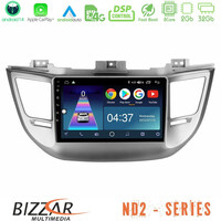 Bizzar nd2 Series 8core Android14 2+32gb  Hyundai Tucson 2015-2018 Navigation Multimedia Tablet 9" με Carplay & Android Auto u-nd2-Hy0068