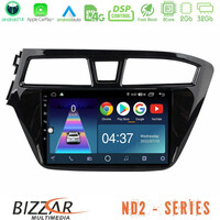 Bizzar nd2 Series 8core Android14 2+32gb  Hyundai i20 2014-2018 Navigation Multimedia Tablet 9" με Carplay & Android Auto u-nd2-Hy1143