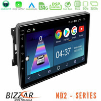 Bizzar nd2 Series 8core Android14 2+32gb  Chrysler / Dodge / Jeep Navigation Multimedia Tablet 10" με Carplay & Android Auto u-nd2-Jp0744
