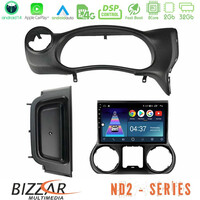 Bizzar nd2 Series 8core Android14 2+32gb  Jeep Wrangler 2014-2017 Navigation Multimedia Tablet 9" με Carplay & Android Auto u-nd2-Jp0788
