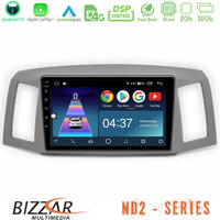 Bizzar nd2 Series 8core Android14 2+32gb  Jeep Grand Cherokee 2005-2007 Navigation Multimedia Tablet 10" με Carplay & Android Auto u-nd2-Jp1152