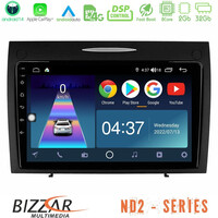 Bizzar nd2 Series 8core Android14 2+32gb  Mercedes slk Class Navigation Multimedia Tablet 9" με Carplay & Android Auto u-nd2-Mb0804