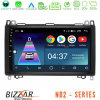 Bizzar nd2 Series 8core Android14 2+32gb  Mercedes A/b/vito/sprinter Class Navigation Multimedia Tablet 9" με Carplay & Android Auto u-nd2-Mb0759