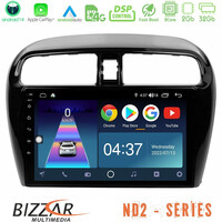 Bizzar nd2 Series 8core Android14 2+32gb  Mitsubishi Space Star 2013-2016 Navigation Multimedia Tablet 9" με Carplay & Android Auto u-nd2-Mt0602