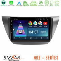 Bizzar nd2 Series 8core Android14 2+32gb  Mitsubishi Lancer 2004 – 2008 Navigation Multimedia Tablet 9" με Carplay & Android Auto u-nd2-Mt608