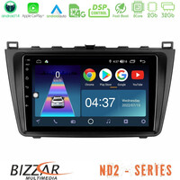 Bizzar nd2 Series 8core Android14 2+32gb  Mazda 6 2008-2012 Navigation Multimedia Tablet 9" με Carplay & Android Auto u-nd2-Mz0233