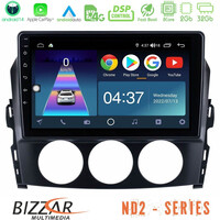 Bizzar nd2 Series 8core Android14 2+32gb  Mazda mx-5 2006-2008 Navigation Multimedia Tablet 9" με Carplay & Android Auto u-nd2-Mz1171