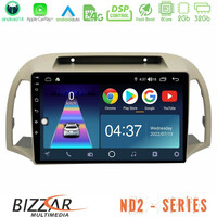 Bizzar nd2 Series 8core Android14 2+32gb  Nissan Micra k12 2002-2010 Navigation Multimedia Tablet 9" με Carplay & Android Auto u-nd2-Ns0012