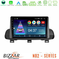 Bizzar nd2 Series 8core Android14 2+32gb  Nissan Qashqai j12 &Amp; x-Trail t33 Navigation Multimedia Tablet 10" με Carplay & Android Auto u-nd2-Ns2114
