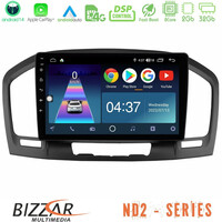 Bizzar nd2 Series 8core Android14 2+32gb  Opel Insignia 2008-2013 Navigation Multimedia Tablet 9" με Carplay & Android Auto u-nd2-Op0462
