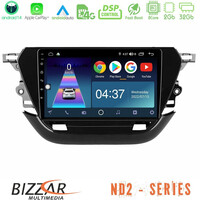 Bizzar nd2 Series 8core Android14 2+32gb  Opel Corsa f 2019-2023 Navigation Multimedia Tablet 9" με Carplay & Android Auto u-nd2-Op1740