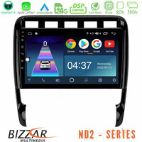 Bizzar nd2 Series 8core Android14 2+32gb  Porsche Cayenne 2003-2010 Navigation Multimedia Tablet 9" με Carplay & Android Auto u-nd2-Pc0956