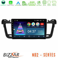 Bizzar nd2 Series 8core Android14 2+32gb  Peugeot 508 2010-2018 Navigation Multimedia Tablet 9" με Carplay & Android Auto u-nd2-Pg0704