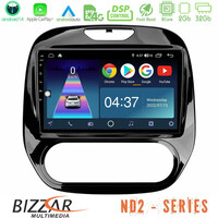 Bizzar nd2 Series 8core Android14 2+32gb  Renault Captur 2013-2019 (Manual ac) Navigation Multimedia Tablet 9" με Carplay & Android Auto u-nd2-Rn748m
