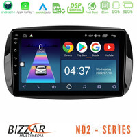 Bizzar nd2 Series 8core Android14 2+32gb  Smart 453 Navigation Multimedia Tablet 9" με Carplay & Android Auto u-nd2-Sm0861