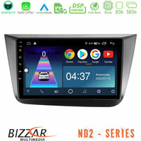 Bizzar nd2 Series 8core Android14 2+32gb  Seat Altea 2004-2015 Navigation Multimedia Tablet 9" με Carplay & Android Auto u-nd2-St0840