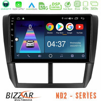 Bizzar nd2 Series 8core Android14 2+32gb  Subaru Forester Navigation Multimedia Tablet 9" με Carplay & Android Auto u-nd2-Su0299