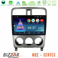 Bizzar nd2 Series 8core Android14 2+32gb  Subaru Forester 2003-2007 Navigation Multimedia Tablet 9" με Carplay & Android Auto u-nd2-Su0470