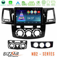 Bizzar nd2 Series 8core Android14 2+32gb  Toyota Hilux 2007-2016 Navigation Multimedia Tablet 9" με Carplay & Android Auto u-nd2-Ty0571