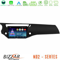 Bizzar nd2 Series 8core Android14 2+32gb  Citroen c3 2009-2016 Navigation Multimedia Tablet 9"  με Carplay & Android Auto (Μαύρο Γυαλιστερό) u-nd2-Ct1948bl