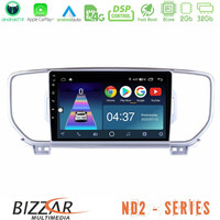 Bizzar nd2 Series 8core Android14 2+32gb  kia Sportage 2016-2018 Navigation Multimedia Tablet 9" με Carplay & Android Auto u-nd2-Ki0033