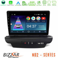 Bizzar nd2 Series 8core Android14 2+32gb  kia Ceed 2018-2023 Navigation Multimedia Tablet 9" με Carplay & Android Auto (Low Version) u-nd2-Ki1674