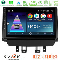 Bizzar nd2 Series 8core Android14 2+32gb  Mazda 2 2014-2021 Navigation Multimedia Tablet 9"  με Carplay & Android Auto u-nd2-Mz1091