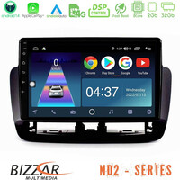Bizzar nd2 Series 8core Android14 2+32gb  Seat Ibiza 2012-2015 Navigation Multimedia Tablet 9" με Carplay & Android Auto (Piano Black) u-nd2-St1832bl
