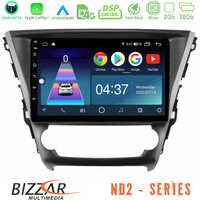 Bizzar nd2 Series 8core Android14 2+32gb  Toyota Avensis 2015-2018 Navigation Multimedia Tablet 9" με Carplay & Android Auto u-nd2-Ty1319
