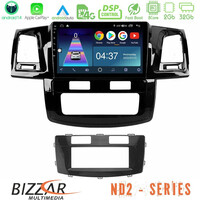Bizzar nd2 Series 8core Android14 2+32gb  Toyota Hilux 2007-2016 Navigation Multimedia Tablet 9" με Carplay & Android Auto u-nd2-Ty666