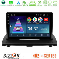 Bizzar nd2 Series 8core Android14 2+32gb  Volvo Xc90 2006-2014 Navigation Multimedia Tablet 9" με Carplay & Android Auto u-nd2-Vl0976