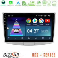 Bizzar nd2 Series 8core Android14 2+32gb  vw Passat Navigation Multimedia Tablet 10" με Carplay & Android Auto u-nd2-Vw0002