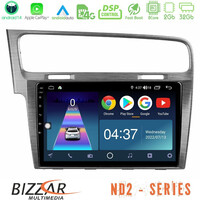 Bizzar nd2 Series 8core Android14 2+32gb  vw Golf 7 Navigation Multimedia Tablet 10" με Carplay & Android Auto u-nd2-Vw0003al