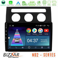 Bizzar nd2 Series 8core Android14 2+32gb     vw Touran 2003-2011 Navigation Multimedia Tablet 9"  με Carplay & Android Auto u-nd2-Vw1001