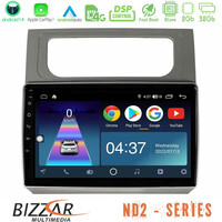 Bizzar nd2 Series 8core Android14 2+32gb  vw Touran 2011-2015 Navigation Multimedia Tablet 10" με Carplay & Android Auto u-nd2-Vw1002