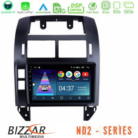 Bizzar nd2 Series 8core Android14 2+32gb  vw Polo 2002-2009 Navigation Multimedia Tablet 9" με Carplay & Android Auto u-nd2-Vw1229